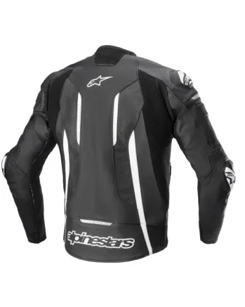 Кожено яке ALPINESTARS FUSION BLACK/GREY/WHITE