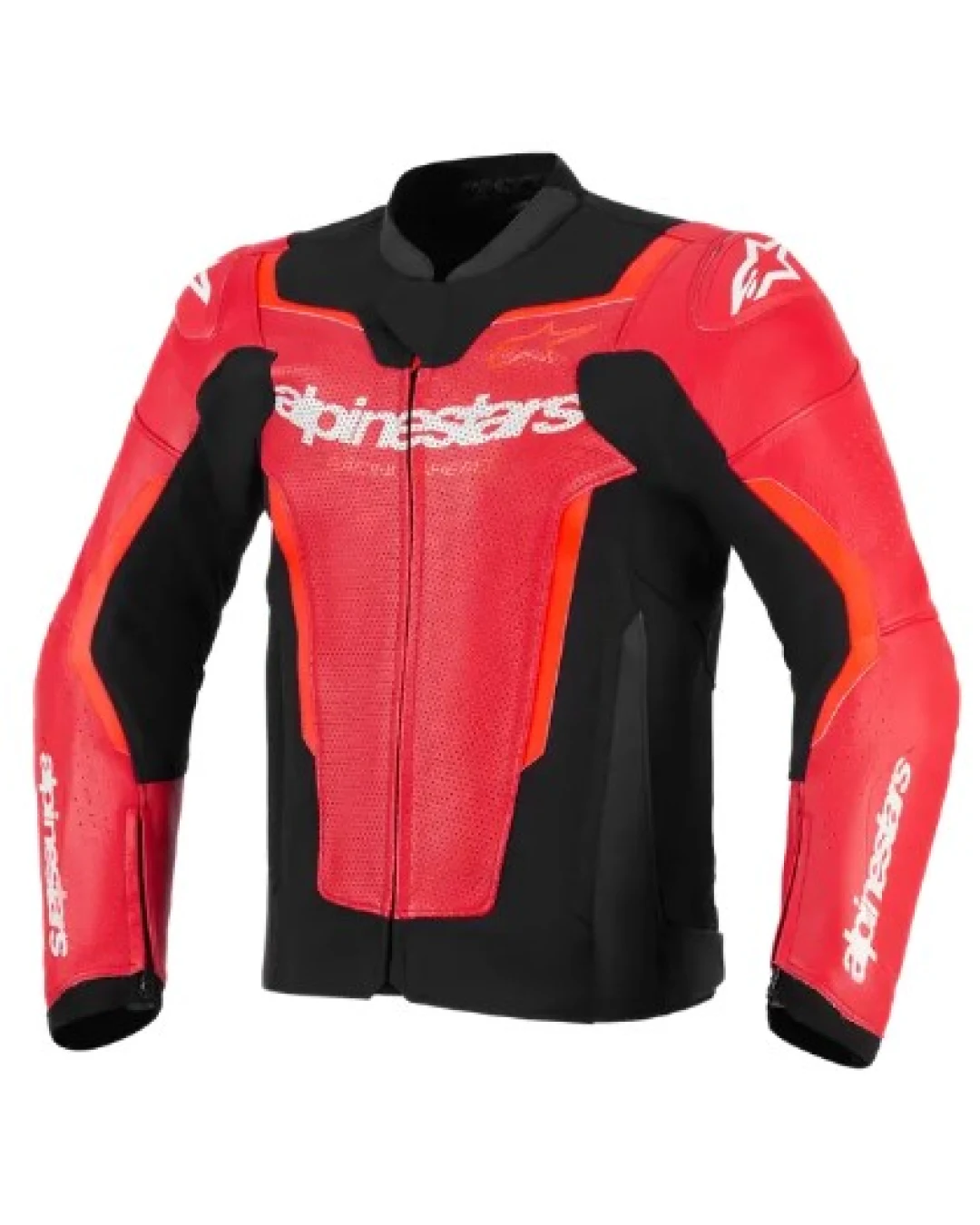 Кожено яке ALPINESTARS GP FORCE V2 AIR RED/FLUO