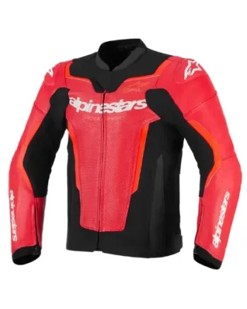 Кожено яке ALPINESTARS GP FORCE V2 AIR RED/FLUO