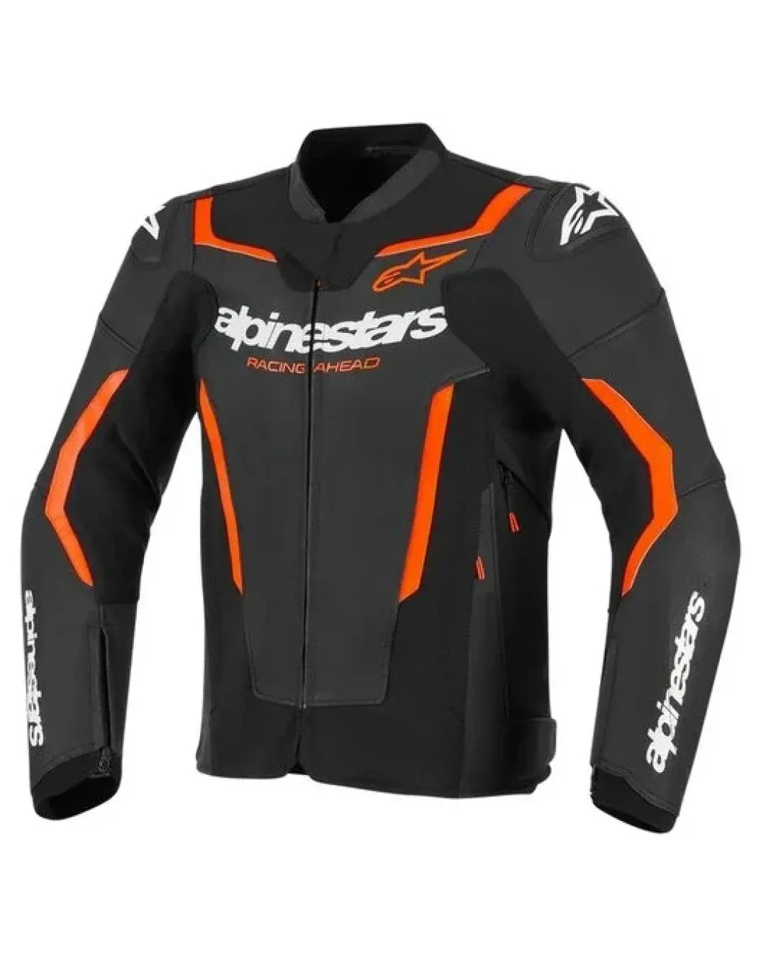 Кожено яке ALPINESTARS GP FORCE V2 BLACK/RED FLUO