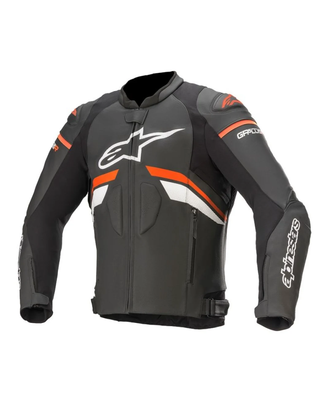 Кожено яке ALPINESTARS GP PLUS R V3 BLACK/WHITE/RED FLUO