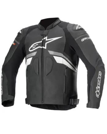 Кожено яке ALPINESTARS GP PLUS R V3 BLACK/WHITE