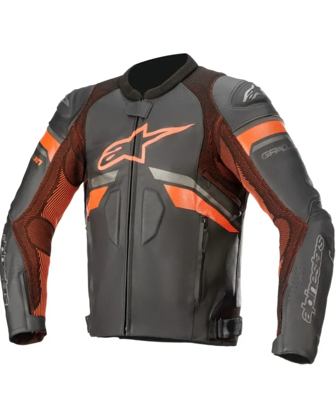Кожено яке ALPINESTARS GP PLUS R V3 RIDEKNIT BLACK/RED FLUO