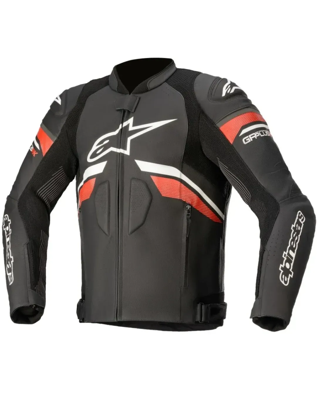 Кожено яке ALPINESTARS GP PLUS R V3 RIDEKNIT Black/White/Bright Red