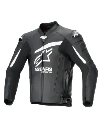 Кожено яке ALPINESTARS GP PLUS R V4 Airflow BLACK/WHITE