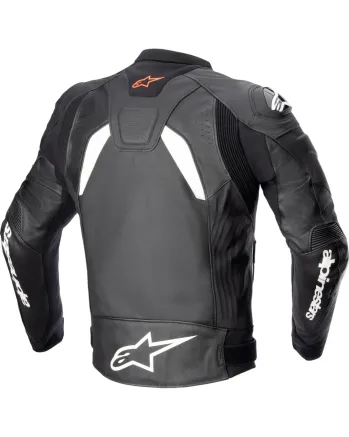 Кожено яке ALPINESTARS GP PLUS R V4 BLACK/WHITE