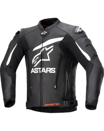 Кожено яке ALPINESTARS GP PLUS R V4 BLACK/WHITE