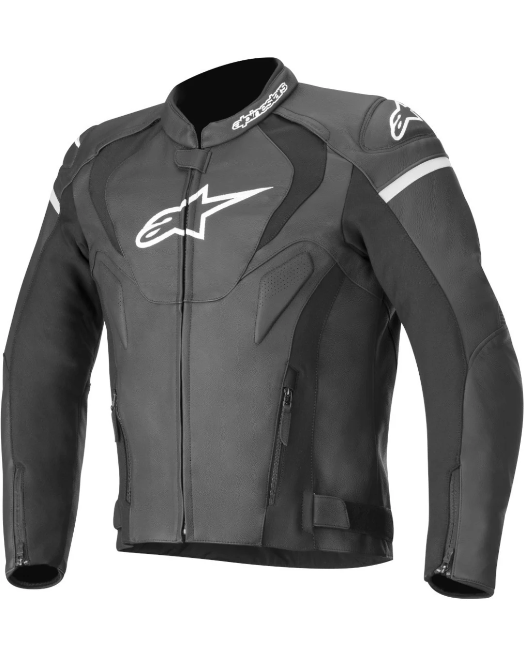 Кожено яке ALPINESTARS JAWS V3 BLACK/WHITE