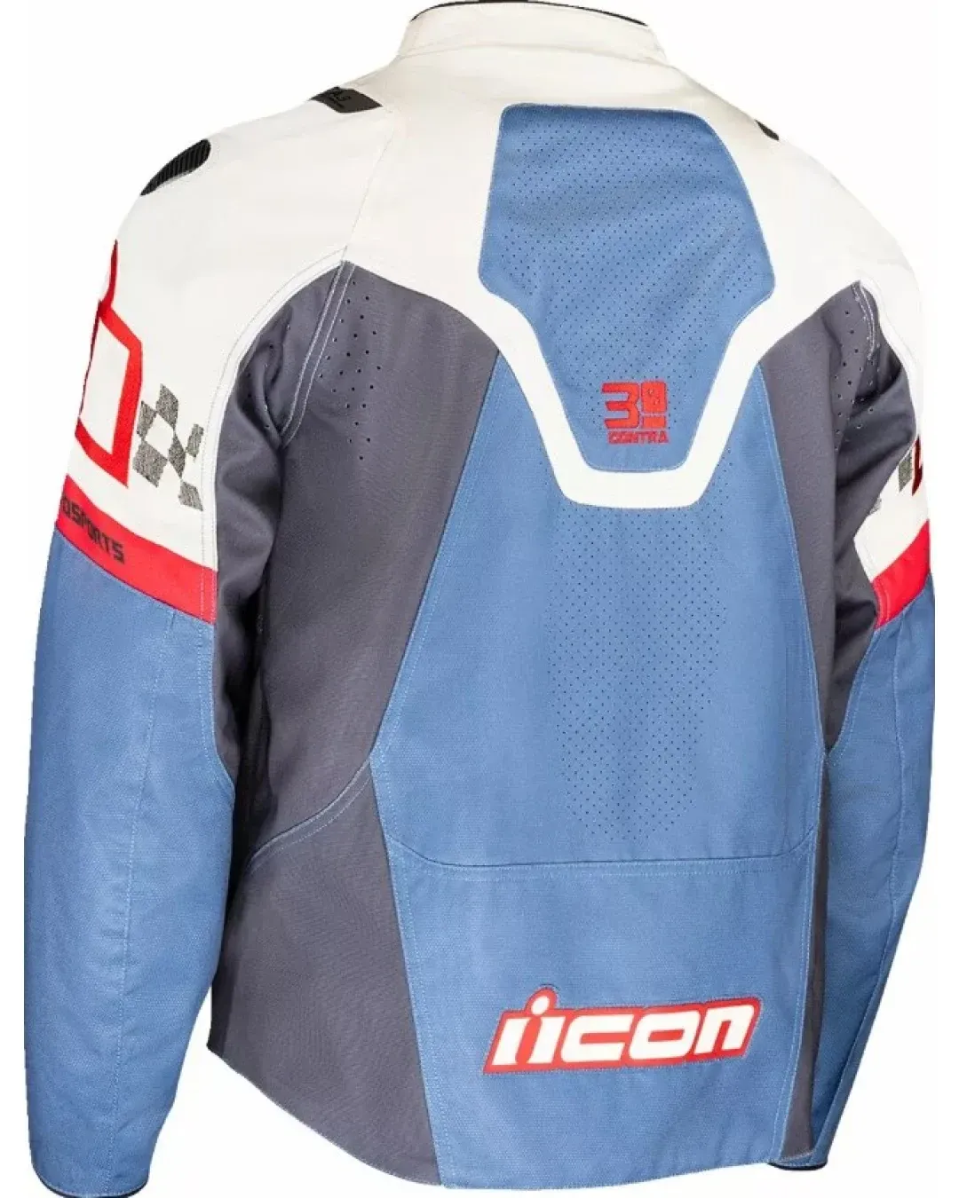 Кожено яке ICON Contra3™ HERO WHITE