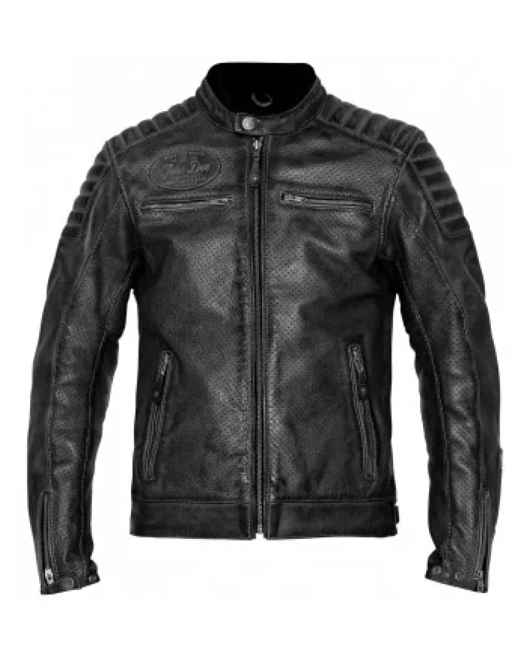 Кожено яке JOHN DOE STORM PERFORATED BLACK