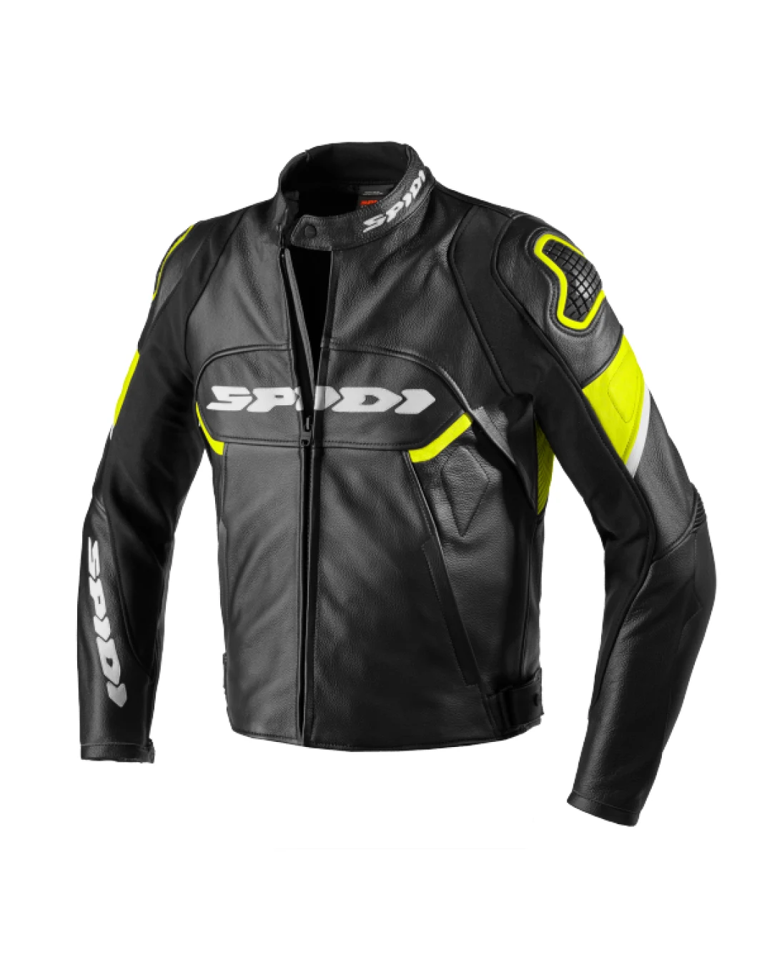 Кожено яке SPIDI IGNITE BLACK/FLUO YELL