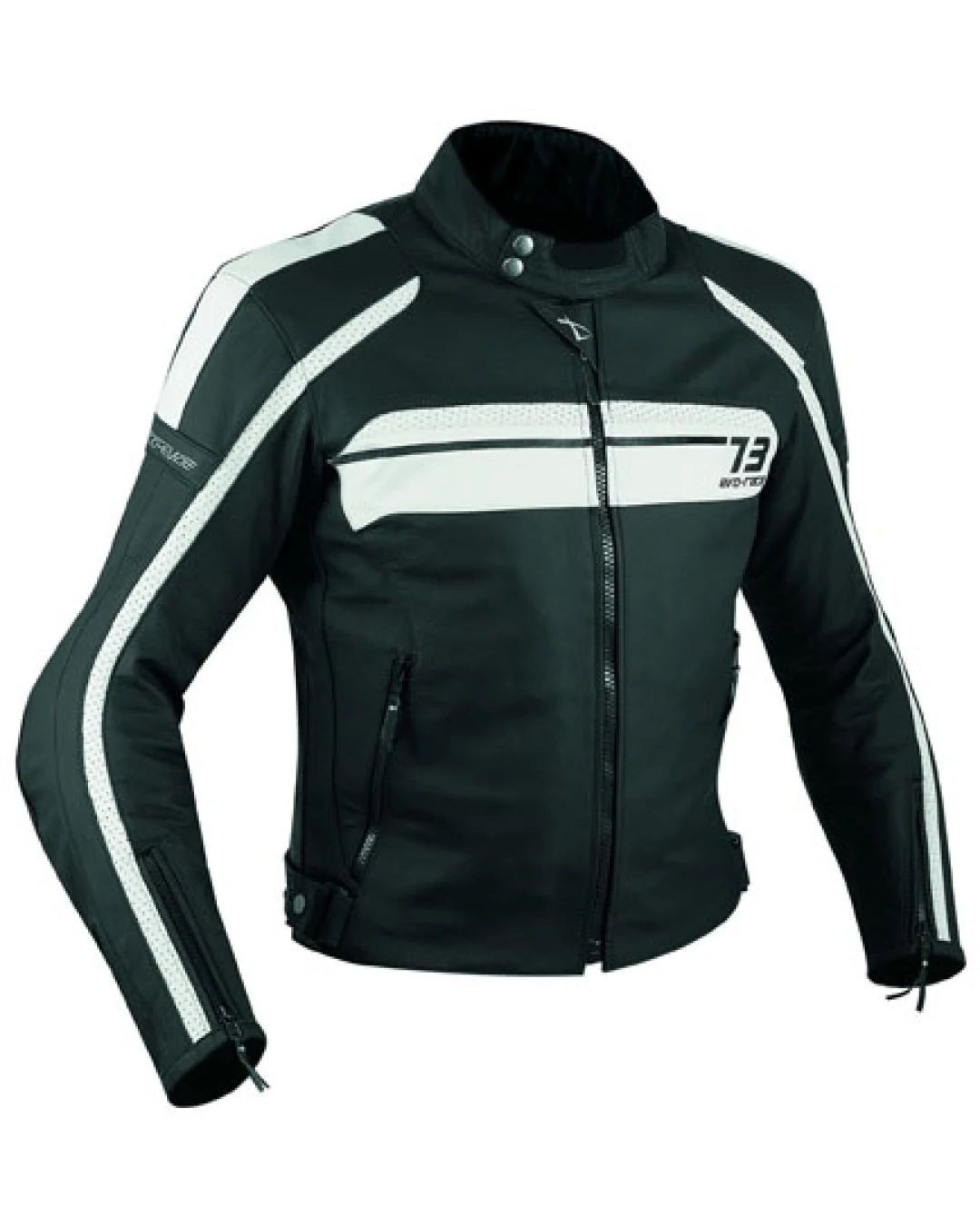 Кожено яке за мотор A-PRO SBK WHITE