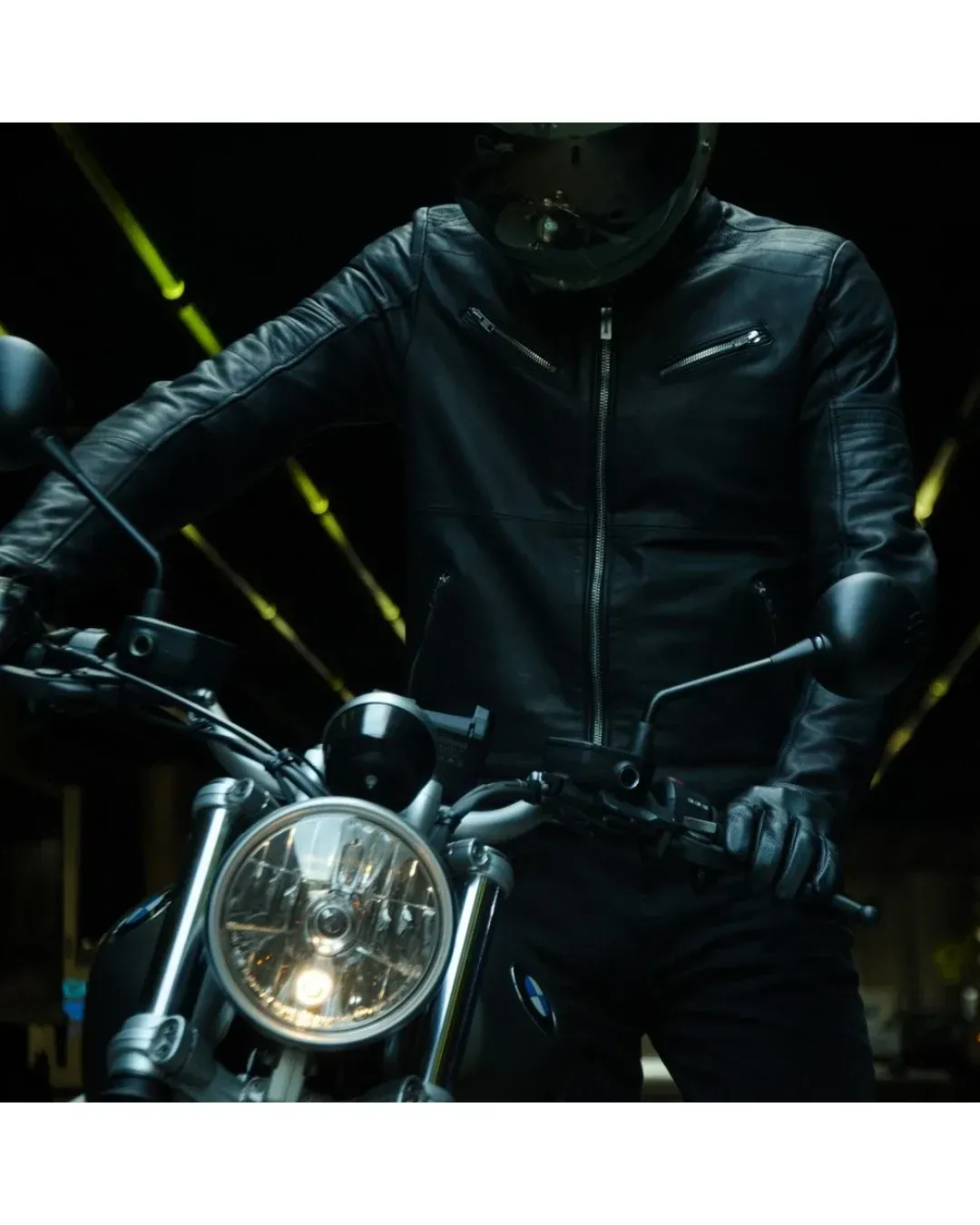 Кожено яке за мотор SPIDI GARAGE ROBUST BLACK