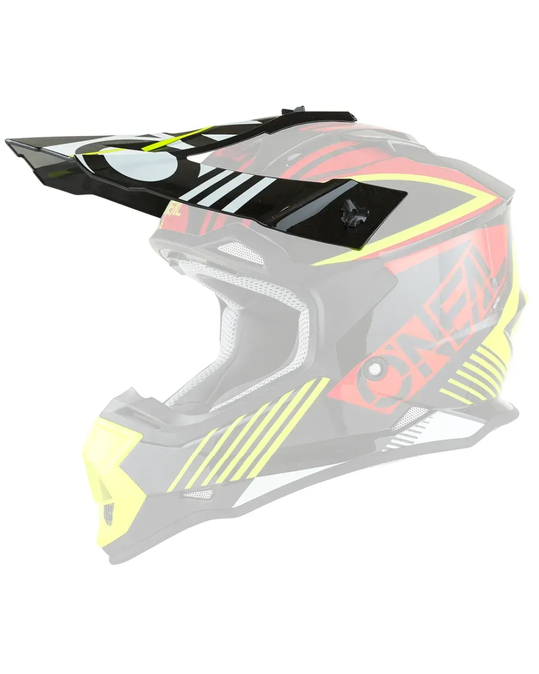 Козирка за детска каска 2SERIES RUSH RED/NEON YELLOW