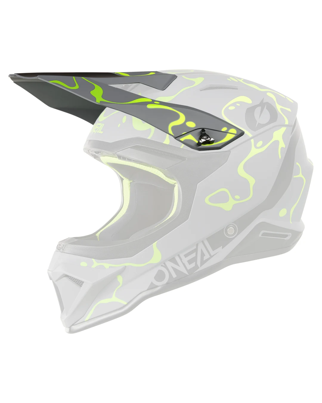 Козирка за каска O'neal 1SERIES SPLASH GRAY/NEON YELLOW