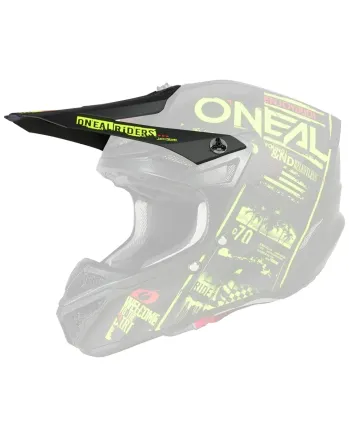 Козирка за каска O'NEAL 5SRS POLYACRYLITE ATTACK BLACK/NEON YELLOW