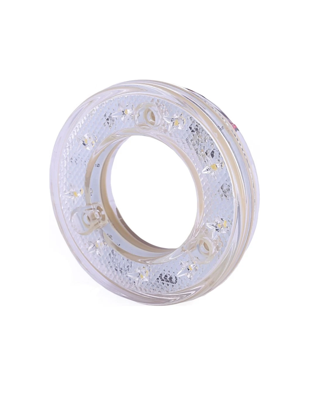 Кръгъл LED габарит / маркер – Бял 9 диода 12V-24V