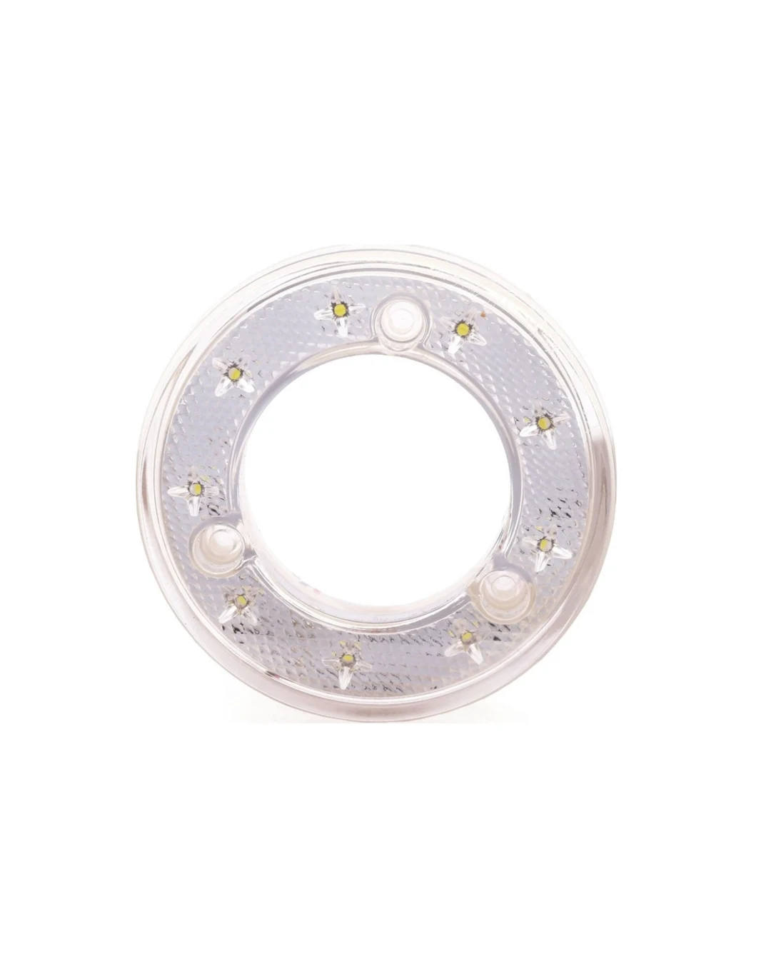 Кръгъл LED габарит / маркер – Бял 9 диода 12V-24V