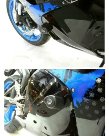 Краш тапи R&G RACING Aero Crash Protectors Black Honda CBR600RR 09-12