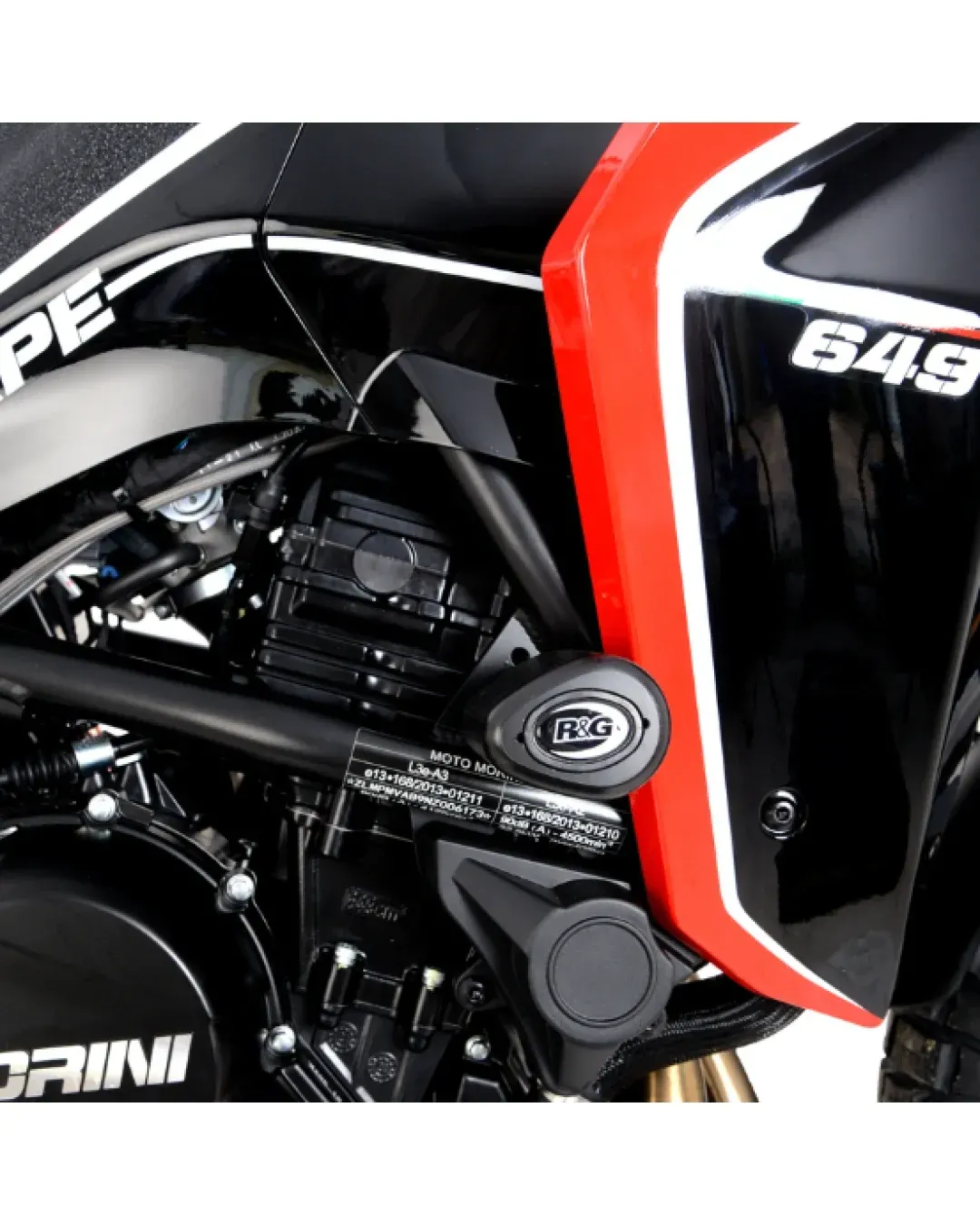 Краш тапи R&G RACING Aero Crash Protectors Black Moto Morini X-CAPE 650 22-26