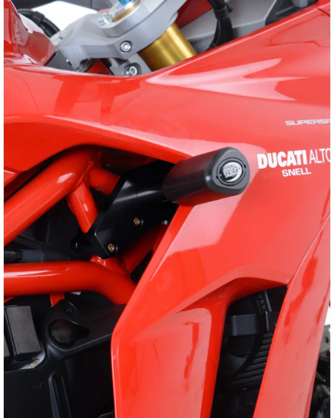 Краш тапи R&G RACING Aero Crash Protectors Black Non Drill Kit Ducati Supersport