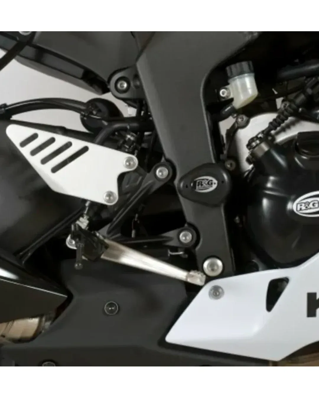 Краш тапи R&G RACING Aero Crash Protectors White Kawasaki ZX6R 636 13-25