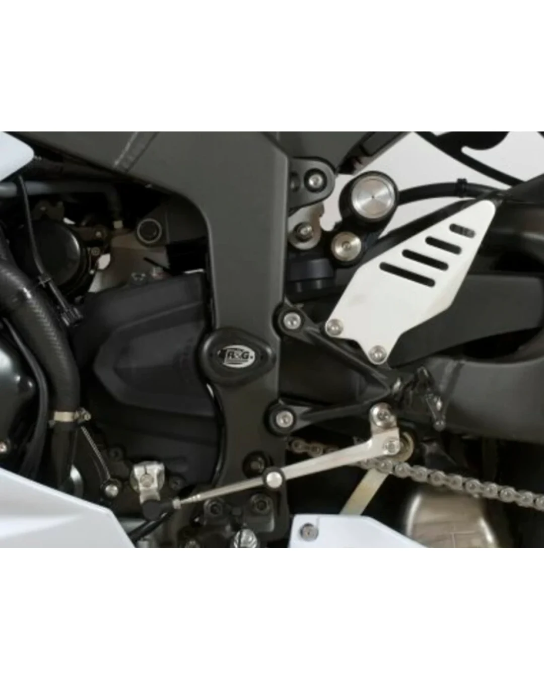 Краш тапи R&G RACING Aero Crash Protectors White Kawasaki ZX6R 636 13-25