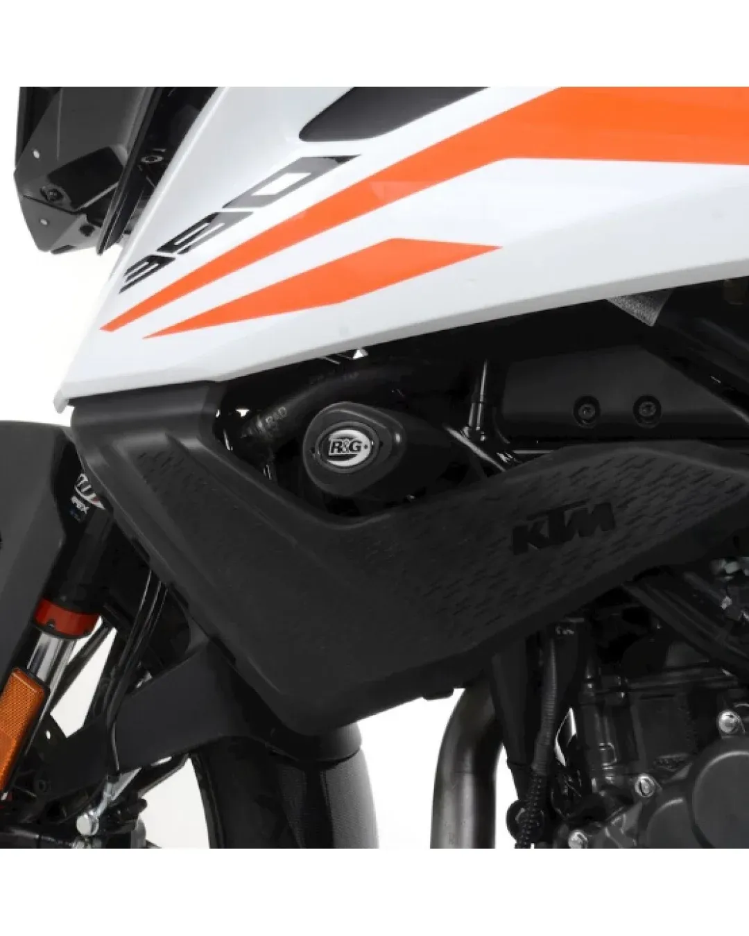 Краш тапи R&G RACING Aero Crash Protectors - White KTM 390 Adventure
