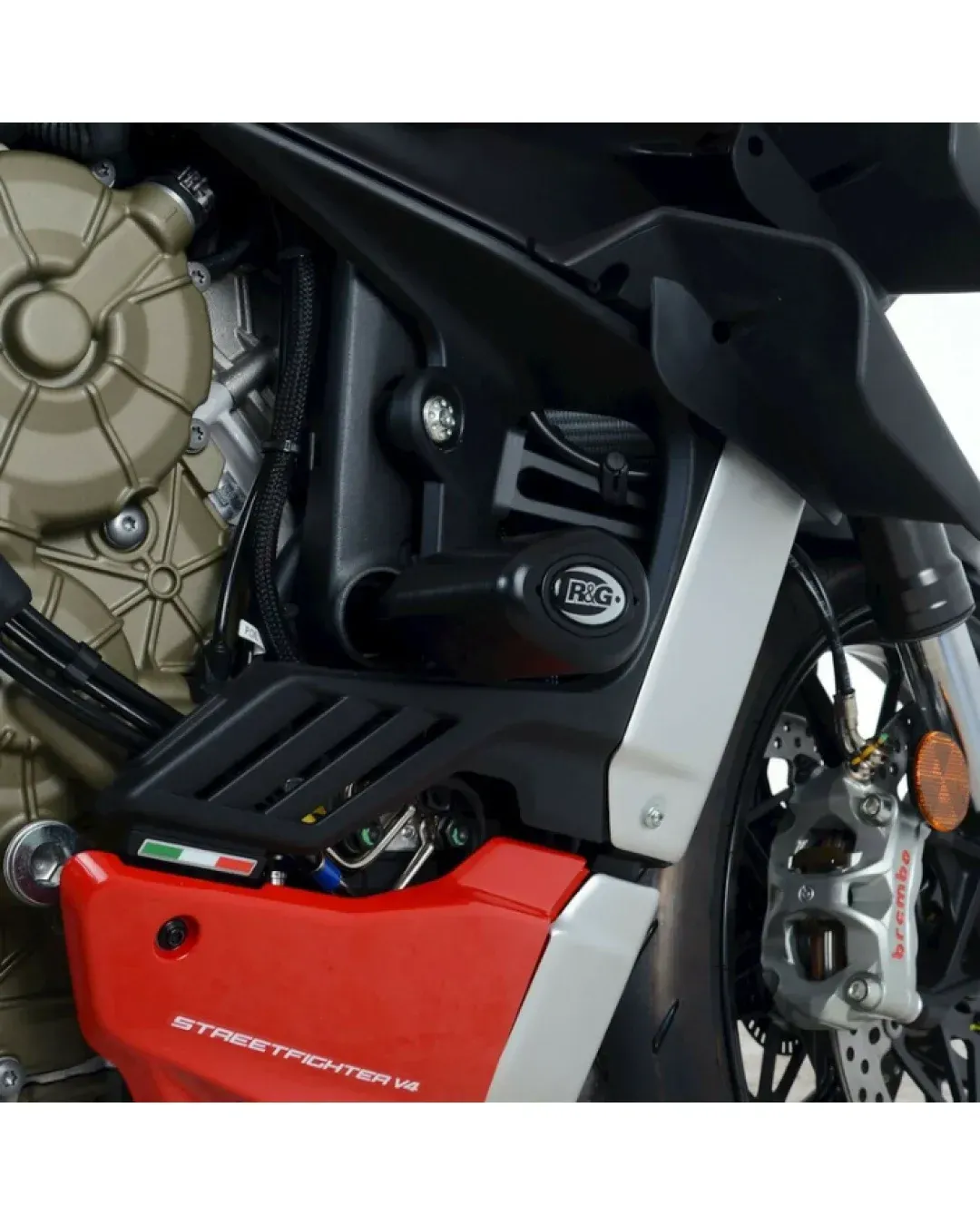 Краш тапи R&G RACING Crash Protectors Aero Black Ducati Streetfighter V4 20-26
