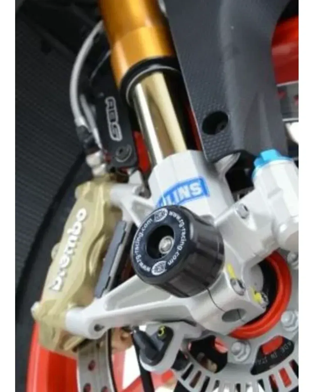 Краш тапи за ост R&G RACING black fork protection Aprilia Tuono V4