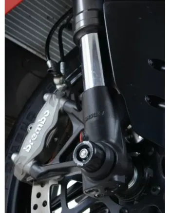 Краш тапи за ост R&G RACING black fork protection Ducati Panigale 1299