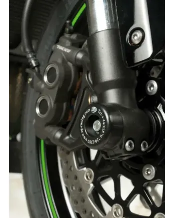 Краш тапи за ост R&G RACING Fork Guards Black Kawasaki ZX10R 08-15