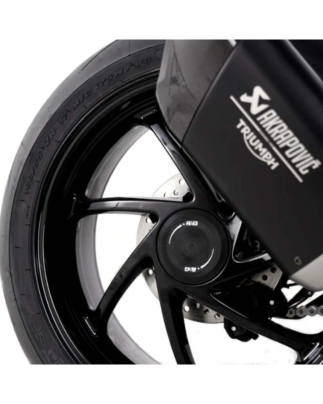 Краш тапи за ост R&G RACING Swingarm Protection Triumph Speed Triple 1200 RS 21-26 / RR 22-25