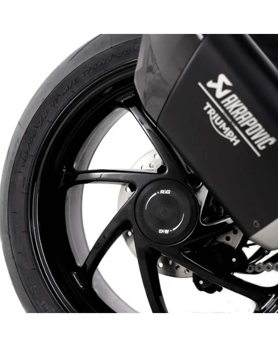 Краш тапи за ост R&G RACING Swingarm Protection Triumph Speed Triple 1200 RS 21-26 / RR 22-25