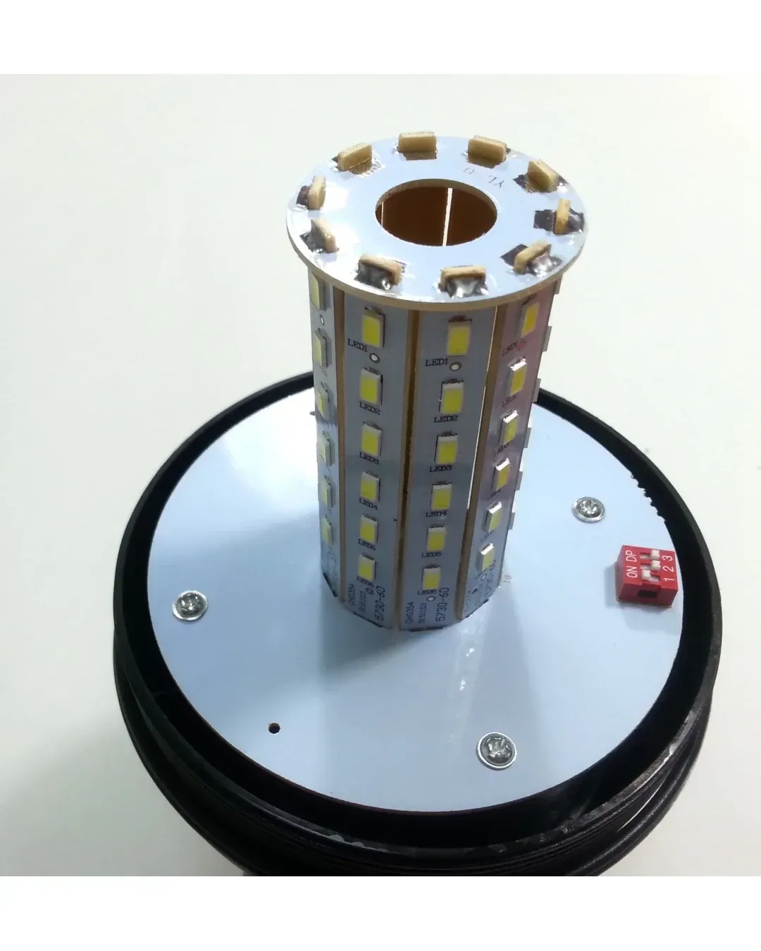 LED Аварийна/сигнална лампа Маяк буркан 12/24V MAR708