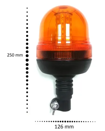 LED Аварийна/сигнална лампа Маяк буркан 12/24V MAR708