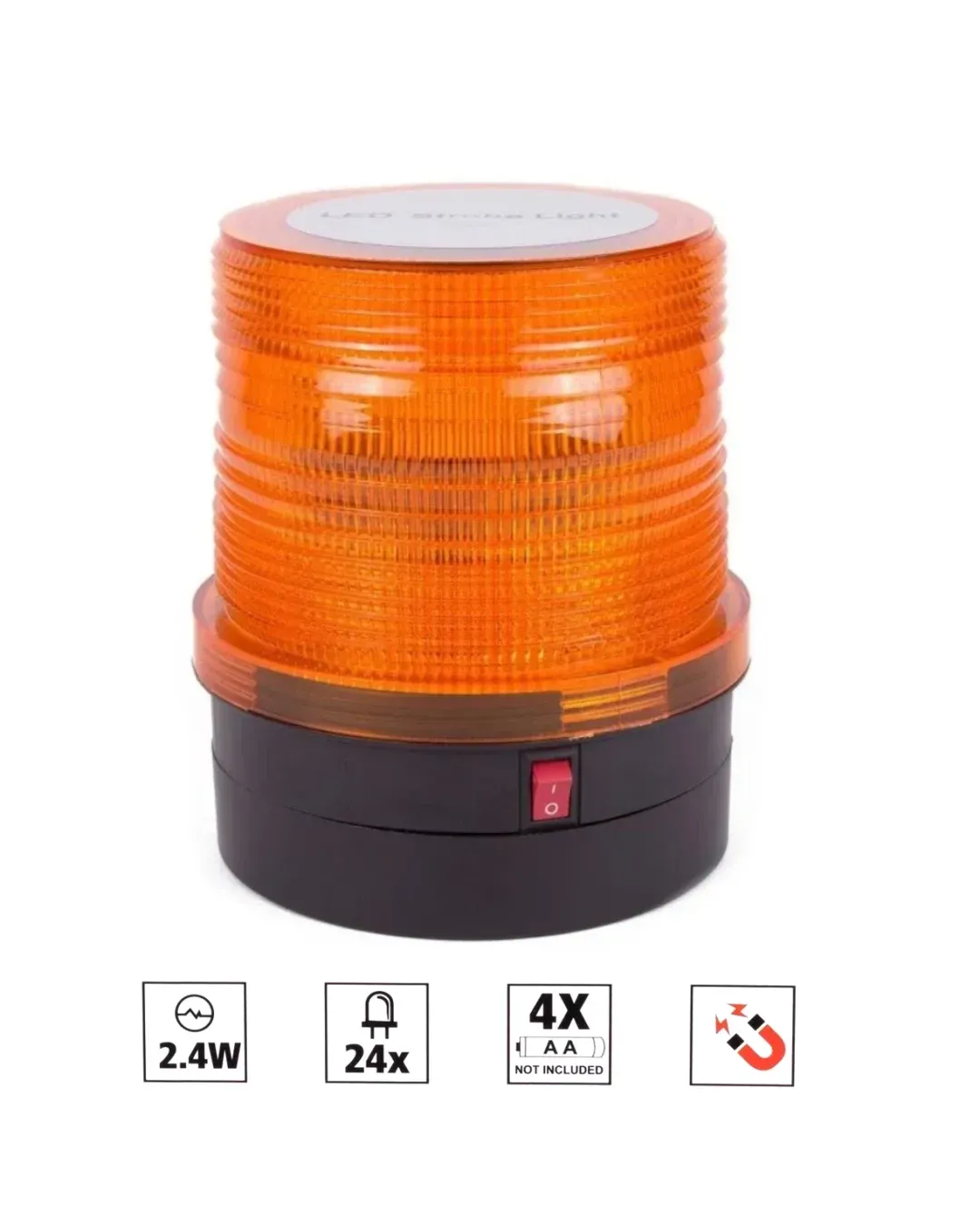 LED Аварийна Сигнална лампа маяк буркан блиц светлина безжичен на батерии с магнит 12V