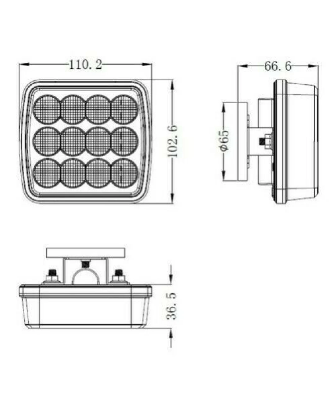 LED Аварийна Светлина Безжични Wireless светлини Mагнит 12v 24v Оранжеви Блиц Мигаща Светлина