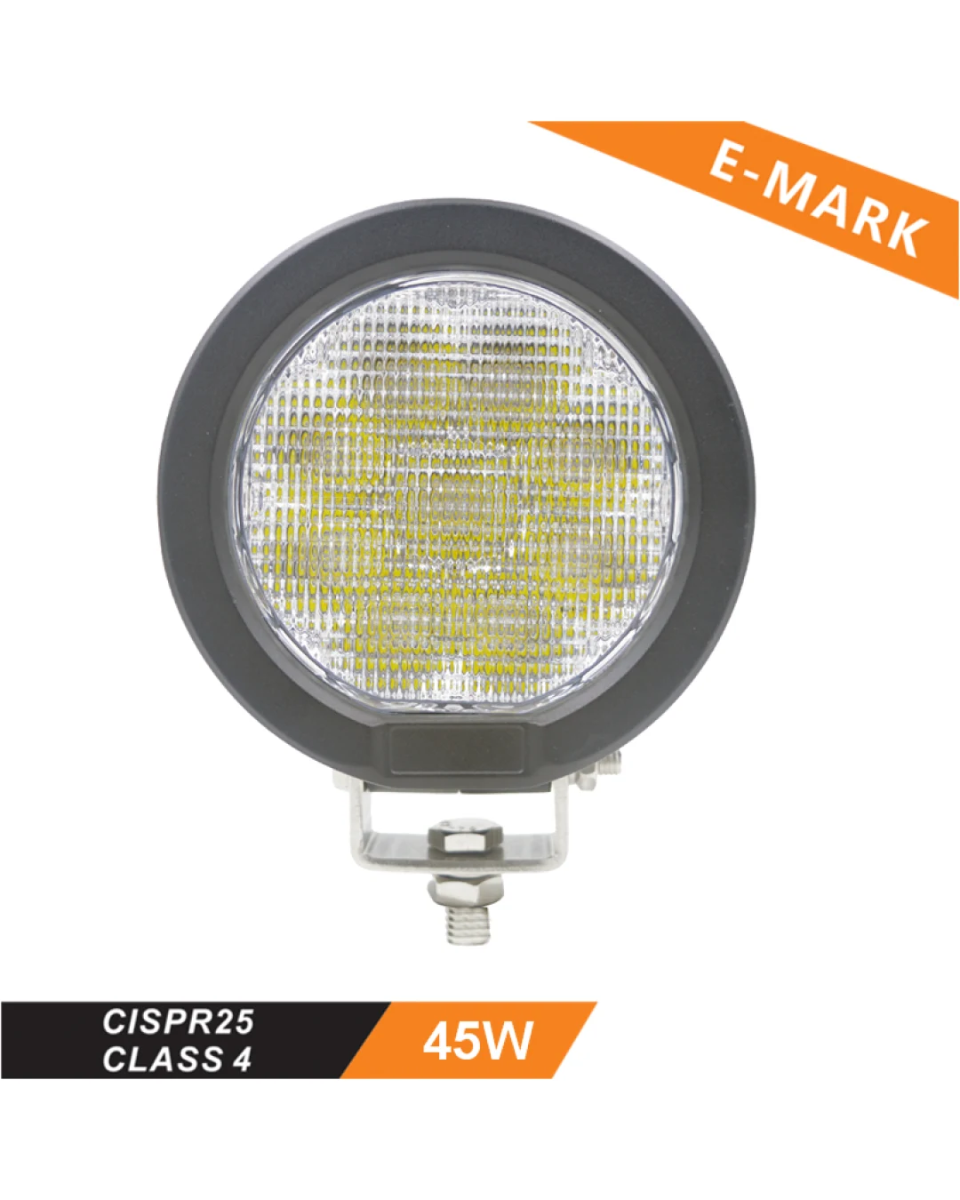 ЛЕД Диоден Халоген LED Фар - 3825lm 12,6cm 45W PRO - Трактор, Комбайн - John Deere OEM RE19079 AR85260 RE12718