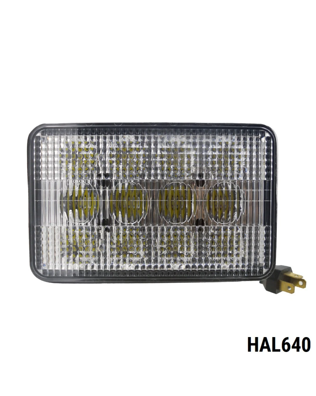 ЛЕД Диоден Халоген LED Фар - 5100lm 16.5cm 60W PRO - Късa/Дълга Светлина - John Deere със Задно Захващане
