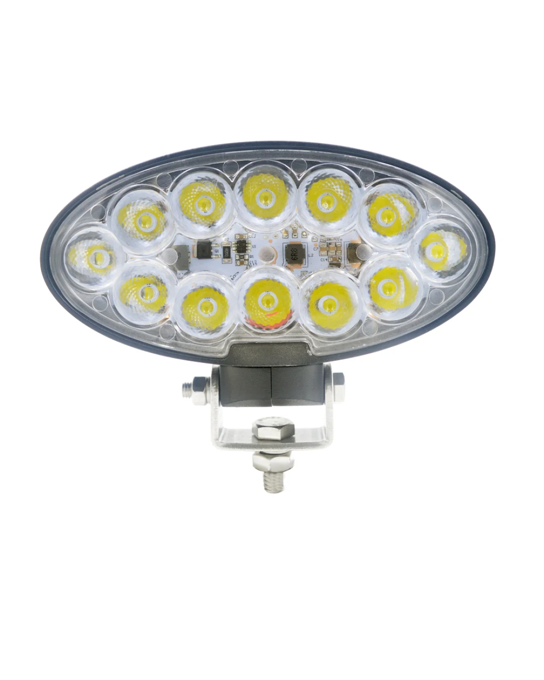 ЛЕД Диоден Халоген LED фар - 5100lm 178mm 60W PRO - Трактор, Комбайн - John Deere 6195R