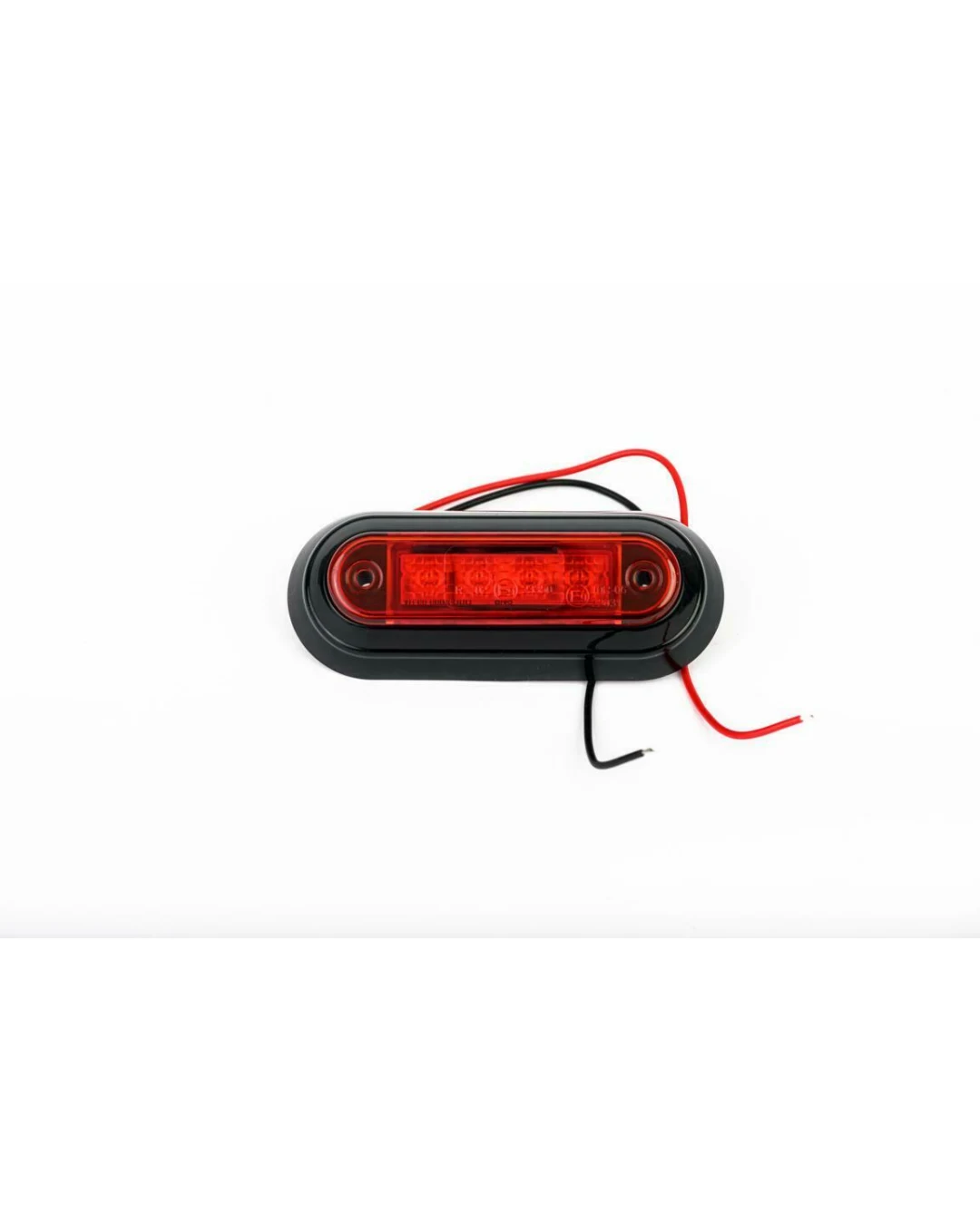 LED Диоден Вграден Страничен Габарит, Маркер, Токос Червен 12-24V за камион, бус, ван, платформа, ремарке Е-марк Е9