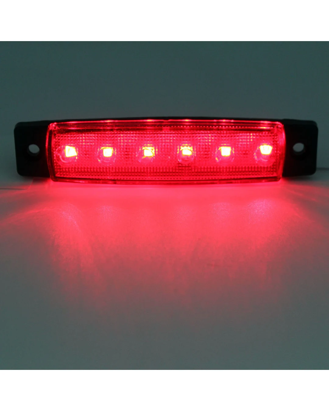 LED габарит червена светлина с 6 SMD диода – 12V/24V, 93 mm