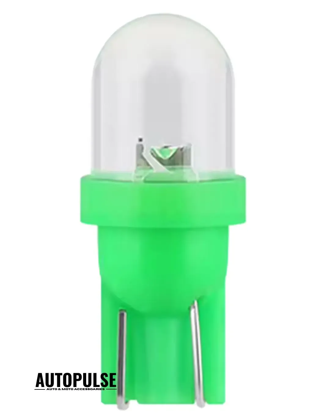 LED Крушка T10 W5W за табло и габарит 12V (Зелена)