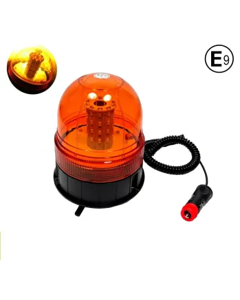 LED Лед 12V 24V Сигнална Аварийна Лампа Маяк Буркан С Магнит И Вакуум
