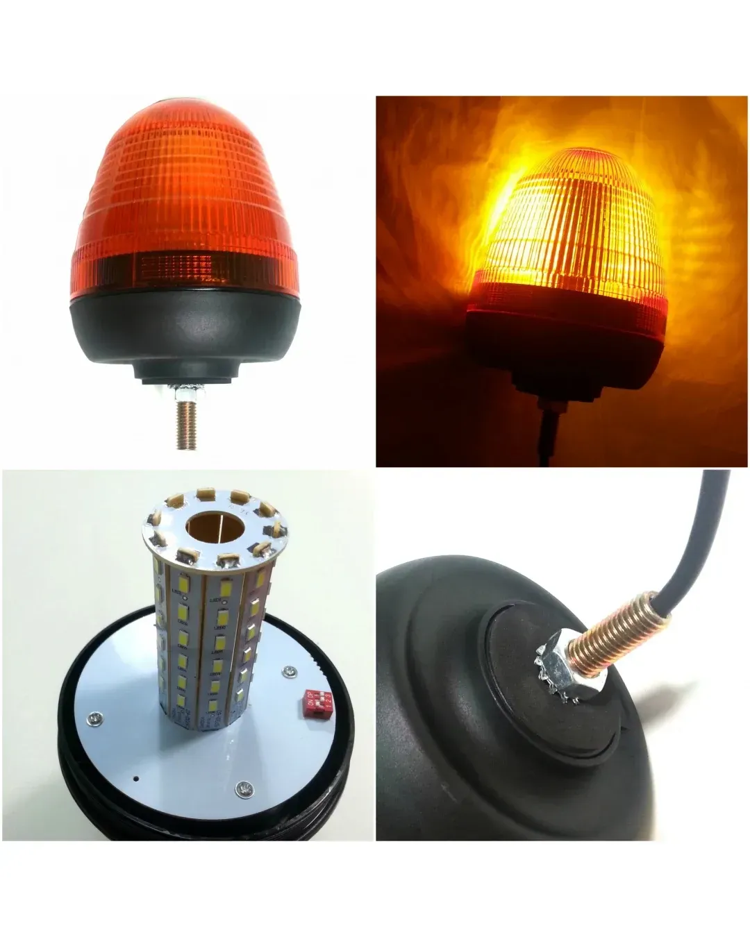 LED ЛЕД Аварийна/сигнална лампа Маяк буркан 12/24V MAR706