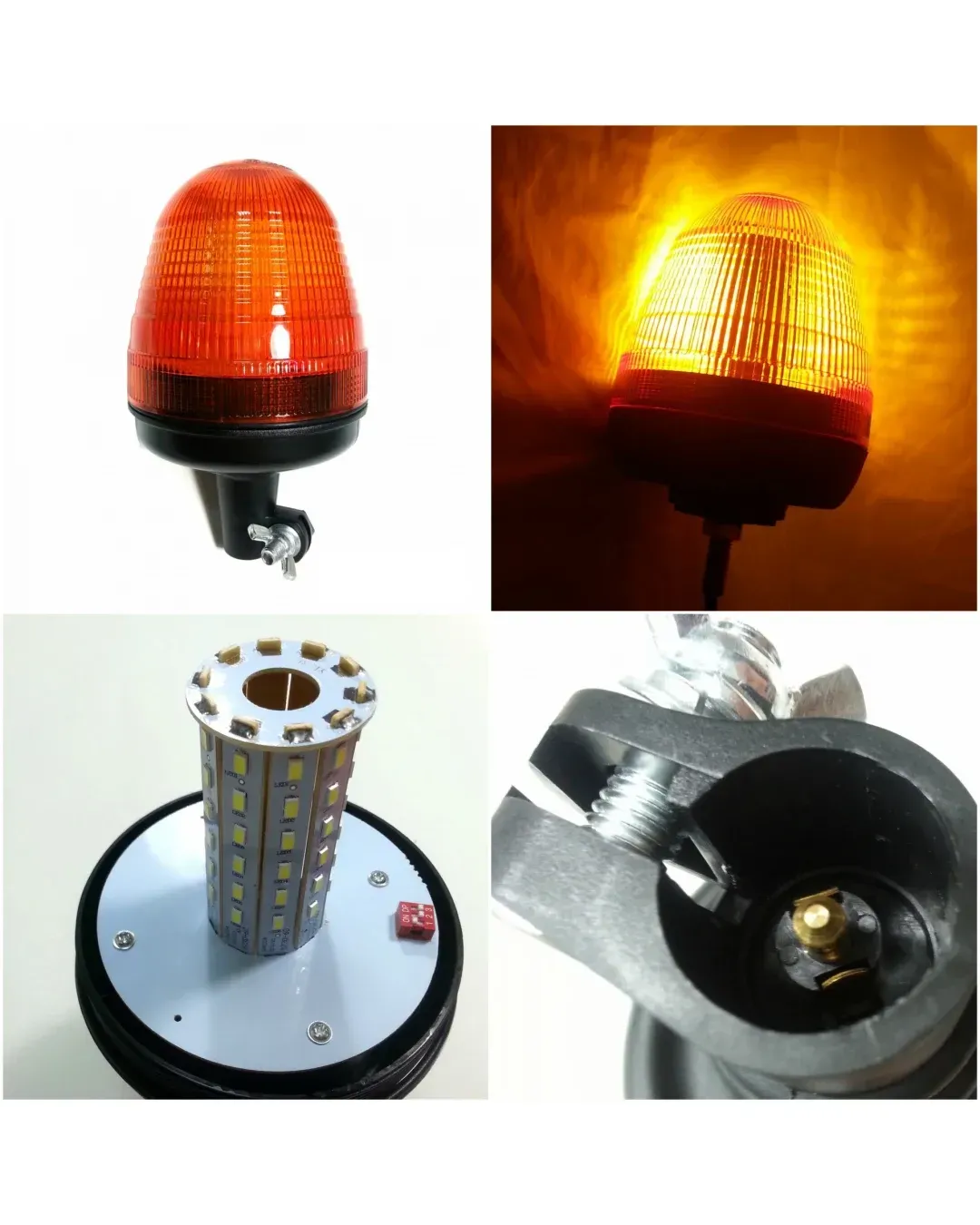 LED ЛЕД Аварийна/сигнална лампa маяк/буркан 12/24V