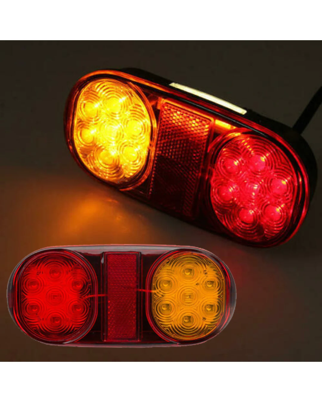 LED Лед Диоден Стоп, 12V, 160мм x 80мм, За Камион, Ремарке, Бус, Е11