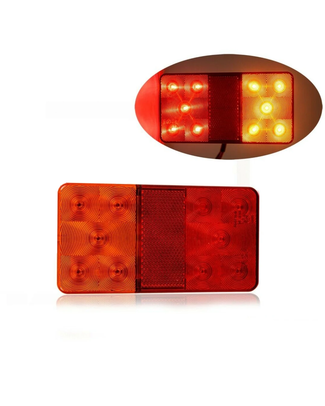 LED Лед Диоден Стоп, Slim, 12V, 150мм x 80мм, За Камион, Ремарке, Бус