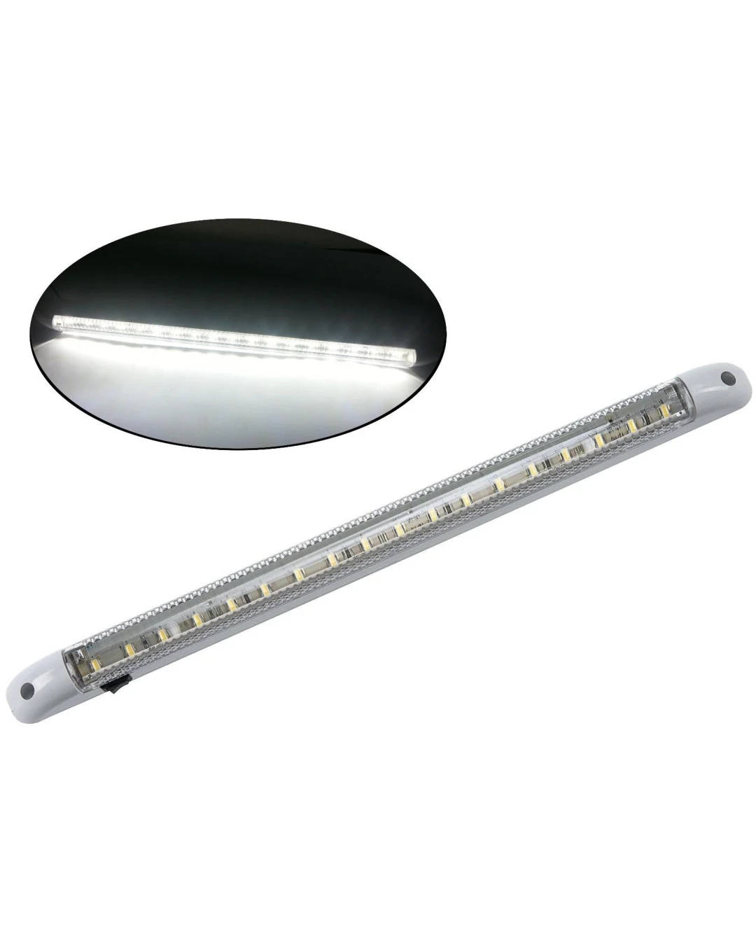 LED Лед Диодна Лампа, Тръба, 40см, Червена Светлина, 12V, За Автомобил, Камион, За Дома или Офиса